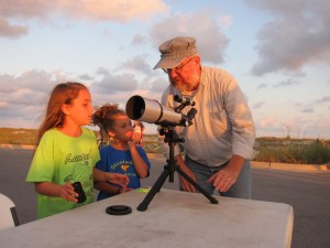 Tom explains how to align the finder scope to the telescope.